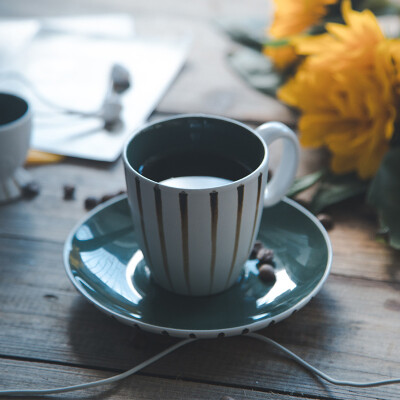 驼背雨奶奶 日式 欧式咖啡杯套装 家用 茶杯套装 陶瓷杯子 下午茶