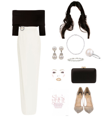 Dorothee Schumacher top，Monique skirt，Prada clutch，Christian Louboutin toe pumps#114