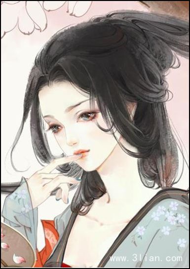 唯美古风手绘插画图片