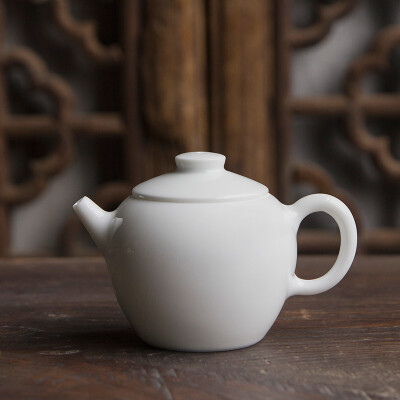 巨轮珠瓷壶 泡茶壶 单壶陶瓷泡茶器 手工玩味茶壶