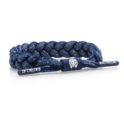 Rastaclat 美国鞋带手链 麻灰系列 WINTER 蓝白 经典