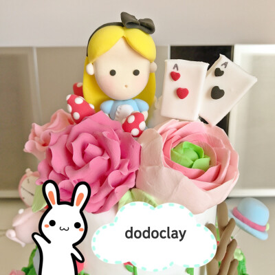 dodoclay粘土蛋糕爱丽丝卡通