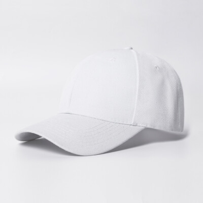 潮牌夏季男女同款白色韩国运动风休闲潮流棒球帽