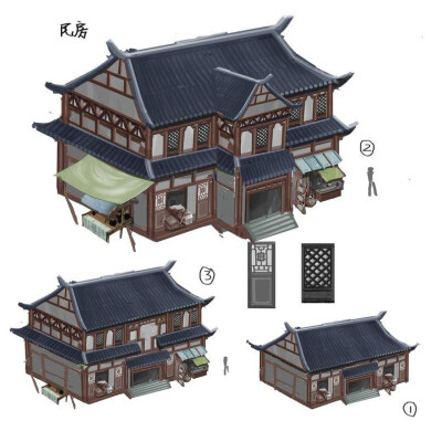 新剑侠传奇游戏场景建筑布局图