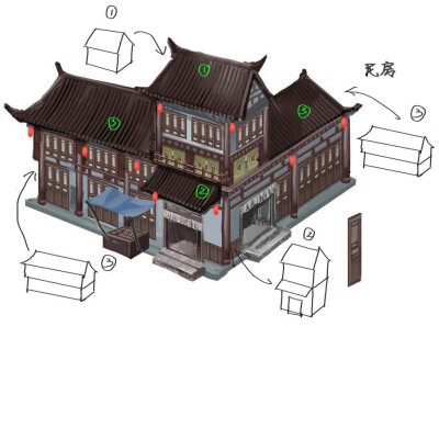 新剑侠传奇游戏场景建筑布局图