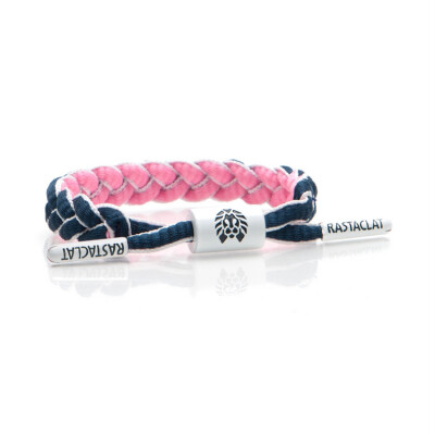 RASTACLAT 美国鞋带手链 迷你系列 FLAMINGO 粉黑双面