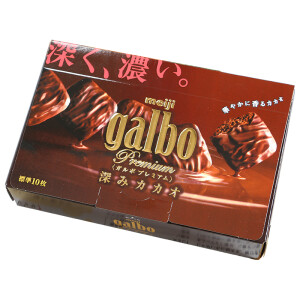 日本进口零食 明治 galbo浓厚烘烤可可夹心巧克力60g90g 10枚入