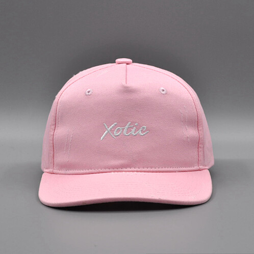 XOTIC Destroyed Logo Snapback 粉红色