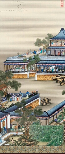 郎世宁作品
雍正十二月行乐图
八月赏月