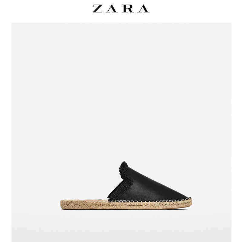 ZARA 女鞋 露跟皮革便鞋