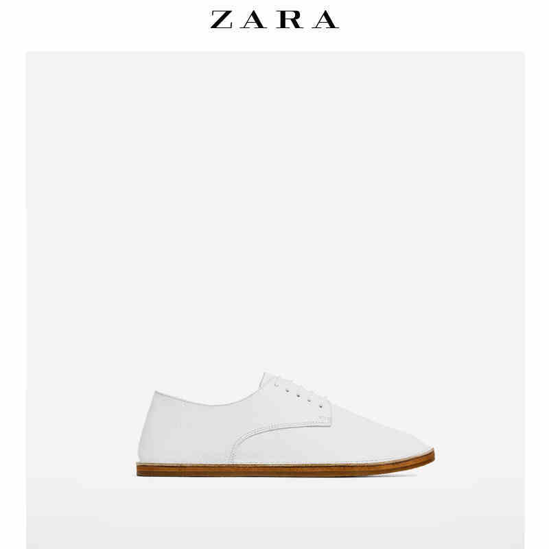 ZARA TRF 女鞋 系带皮革德比鞋