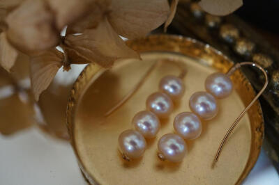 SIU工作室 淡水珍珠造型耳环 14kgf