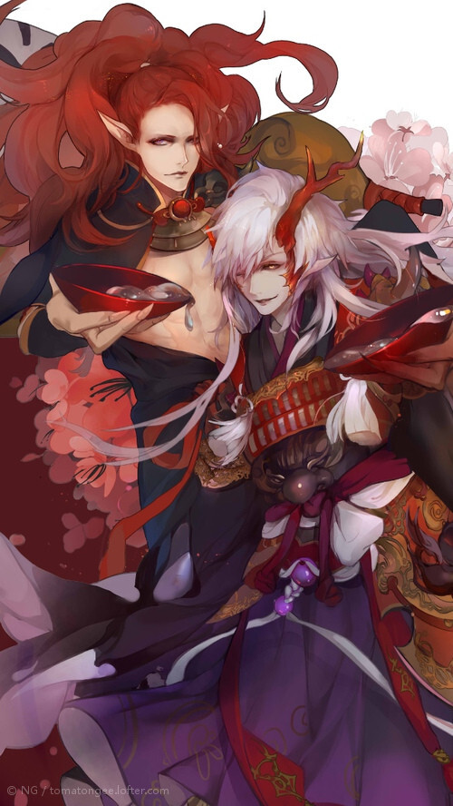 ♠ 陰陽师②~♠#阴阳师#茨酒#NG:
干杯～!朋友！(・ω・)ノ(´∀｀=)