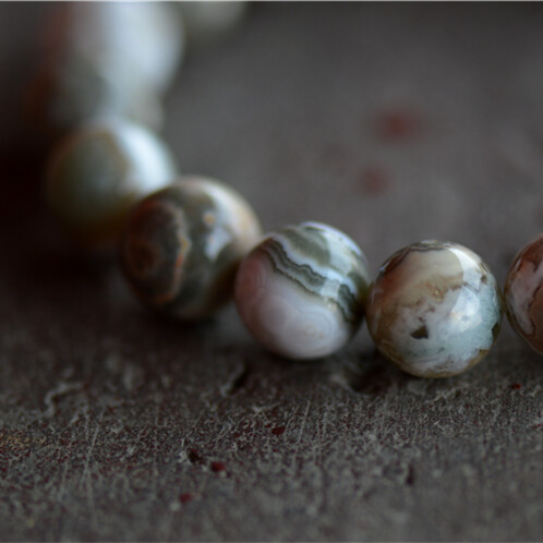 孤品手串那片海域我们一起去天然海洋玛瑙海眼玛瑙