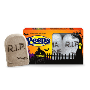 美国进口peeps万圣节墓碑造型创意低脂棉花糖 现货hw