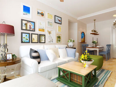 小户型精致简欧田园风格装修效果图