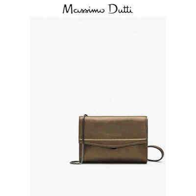 Massimo Dutti 女士配件 晚装款牛皮革斜背包