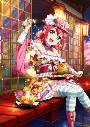 　露比最喜欢偶像了～又可爱，又美丽，非常漂亮，还很耀眼——我认为全部都很好！
　　因此，从小开始便怀着无比喜欢的心情成为了许多不同偶像的粉丝。