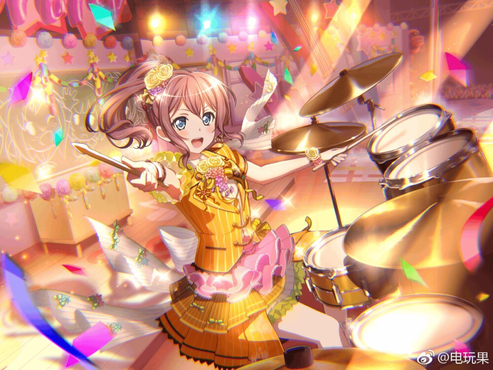 bangdream手游卡牌动漫山吹沙绫4星