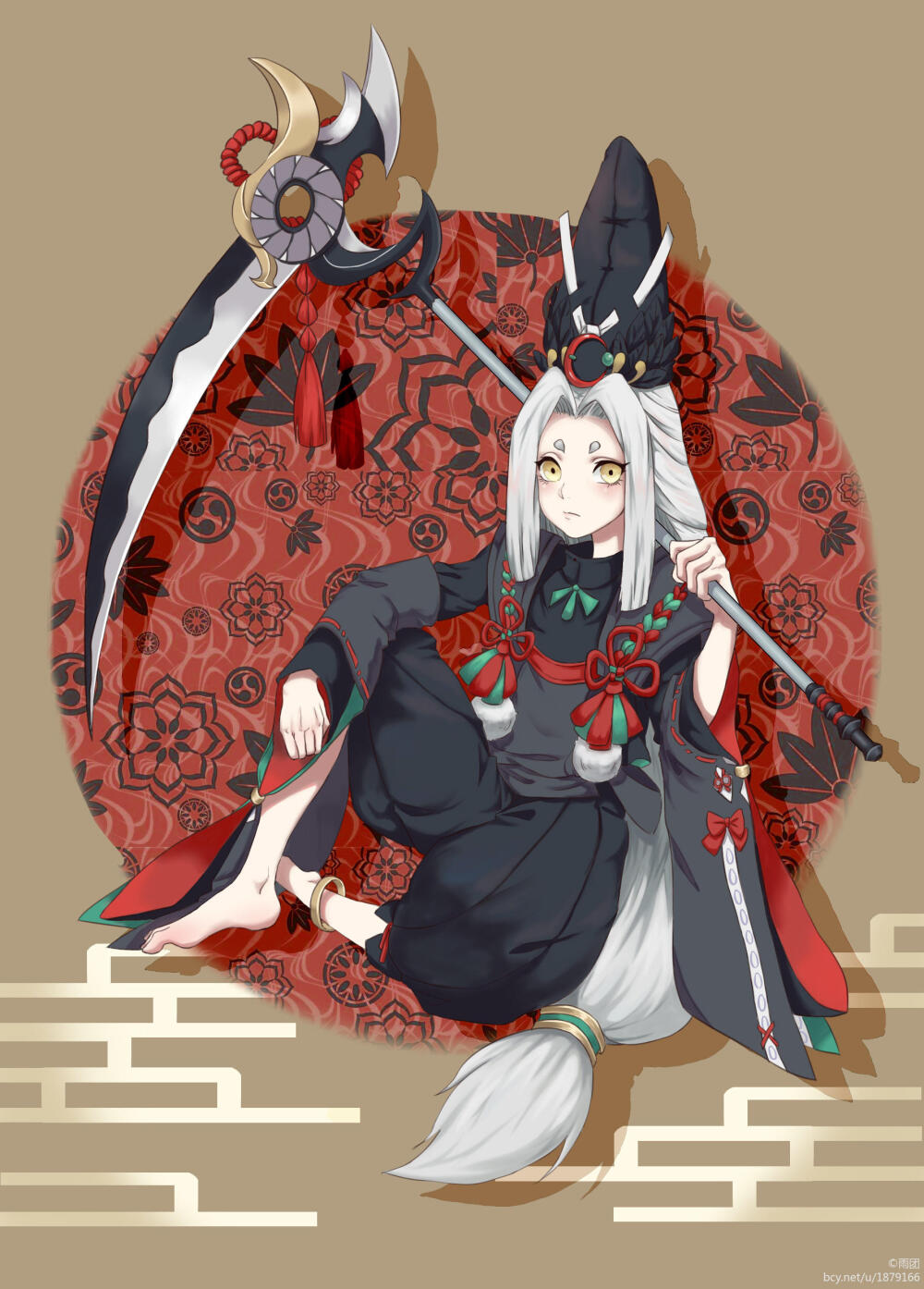 阴阳师黑童子c雨团