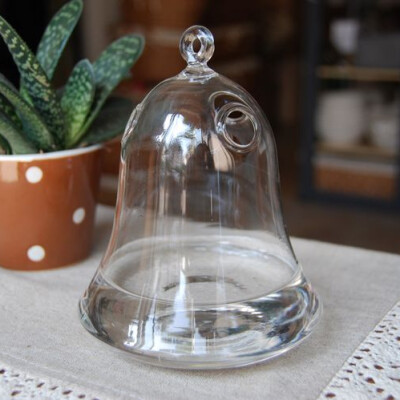 透明玻璃水培容器 可悬挂 钟形