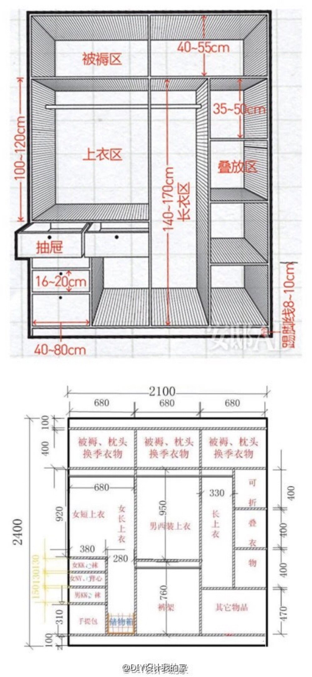 衣柜格局