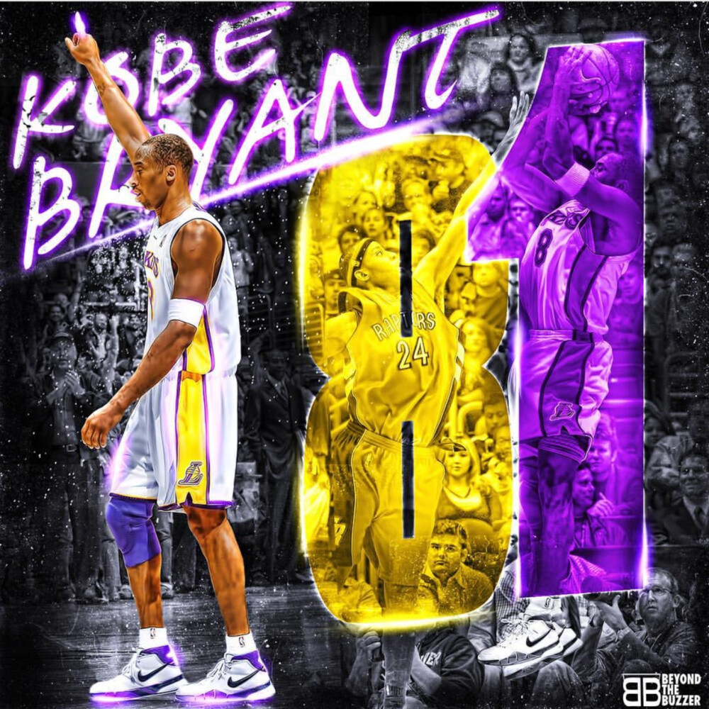 科比布莱恩特Kobe Bryant洛杉矶湖人LA 8号与24号
#科比退役#
#KB20##THANKYOUKOBE##科比再见#