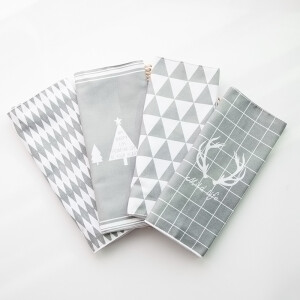 厝物社 北欧风纯棉隔热餐垫 简约小清新 布艺西餐垫  桌面保护垫