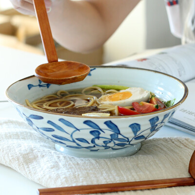 NDP 汤碗大碗陶瓷家用餐具深身碗圆碗 日式简约创意釉下GTA2853