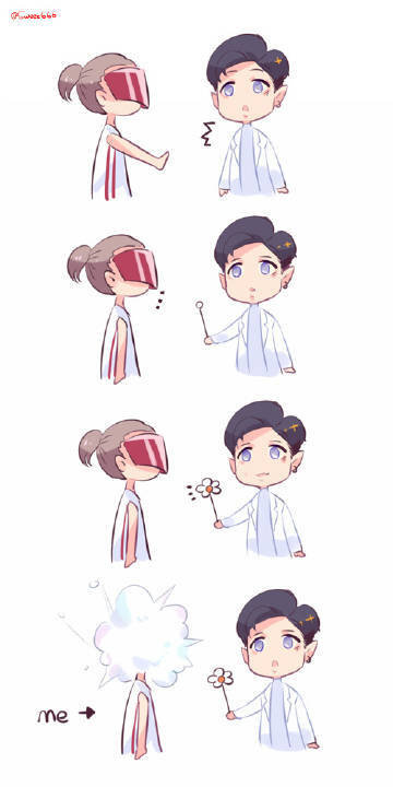 张艺兴 卡通 lucky one