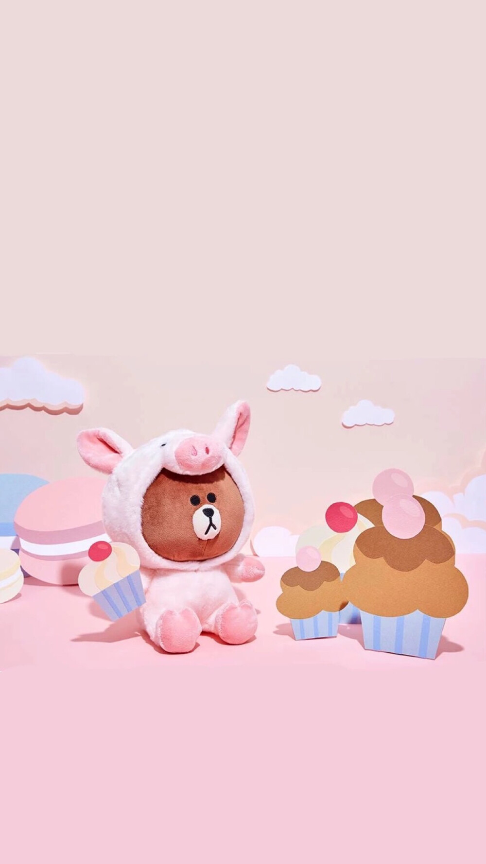 iphone高清壁纸linefriends布朗熊