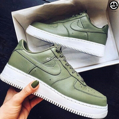 Metoo迷途 NikeLab Air Force 1 情侣抹茶绿空军一号 555106-300