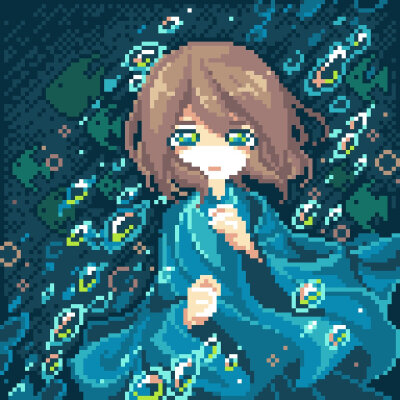 dotpict 像素画精选 来源Twitter作者 ガイダ__アヒルつき(43%)‏ @Gaida_the_Duck