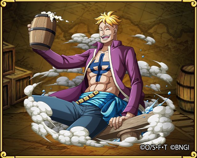 海贼王——“不死鸟”马尔科！
（白胡子海贼团第1队队长），动物系“幻兽种”果实能力者，拥有超强的再生能力。二十多年前就已经在白胡子海贼团。实力非常强大，顶上战争和海军大将战成平手。