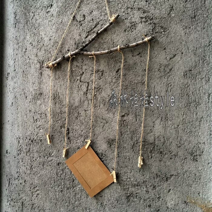 超简单的树枝挂件