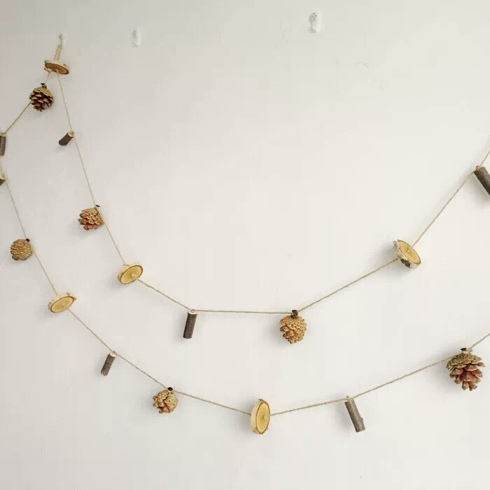 超简单的树枝挂件