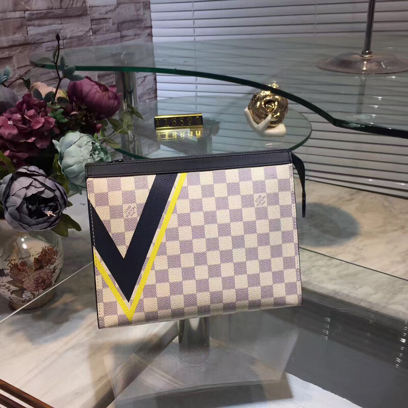 N60049 LV 2017美洲杯系列 Pochette Voyage 中号手袋 LV斜挎包 LV肩背包 黄色