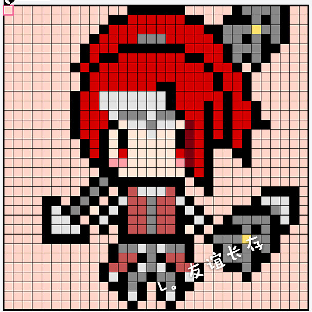 韩信，画不下枪于是下面补了↑