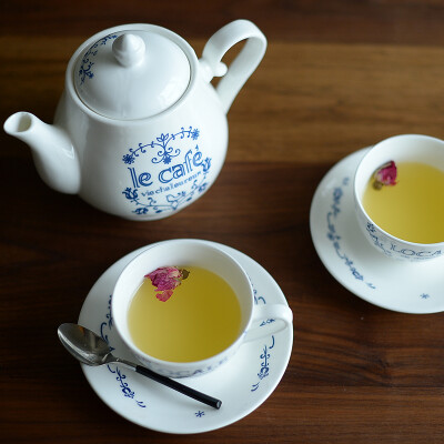 经典欧式青花蔓陶瓷咖啡壶咖啡杯碟套英式下午茶红茶茶具茶壶茶杯