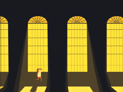 无尽的教堂走廊