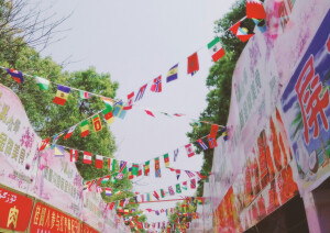 美食小吃的街道