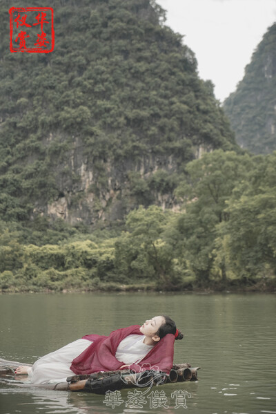 华姿仪赏 舒玉 魏晋风广袖汉服传统改良汉服交领襦裙套装非古装