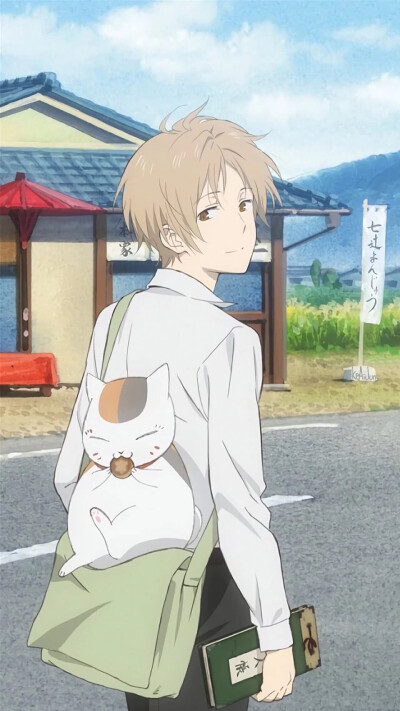 夏目贵志 猫咪老师 斑 夏目友人帐 治愈