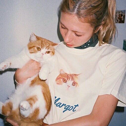 欧美 头像 猫 复古