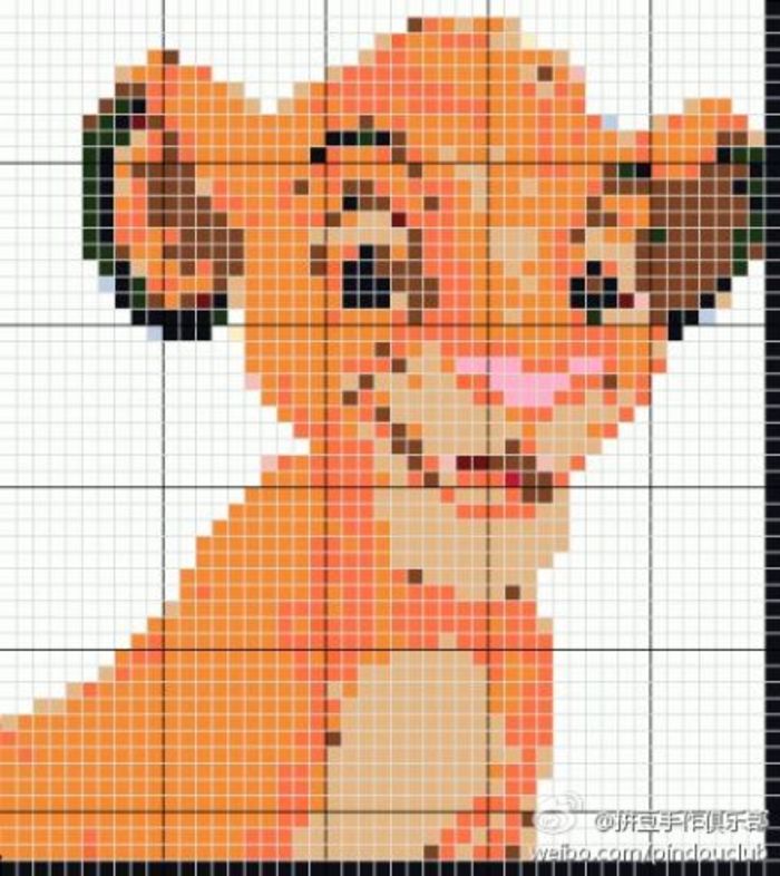 小舞家PBead拼豆图纸狮子王系列