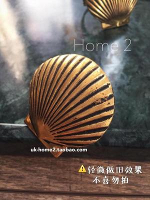 [home 2]Mermaid Shell on the table！ 古铜金色餐巾环 1只入