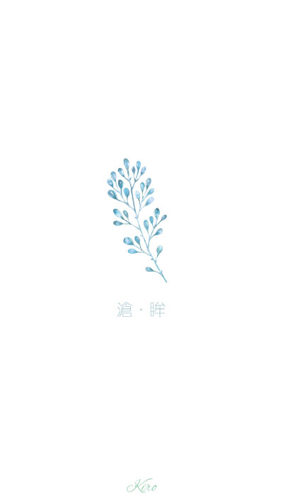 小清新壁纸 沧眸