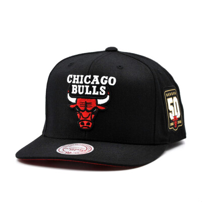 双11抢购 Mitchell and Ness 芝加哥 公牛队 纪念款 黑色 棒球帽