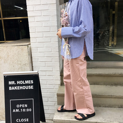【清仓不退换】瘦竹竿休闲裤女秋季新款宽松修身显瘦微喇洗水长裤