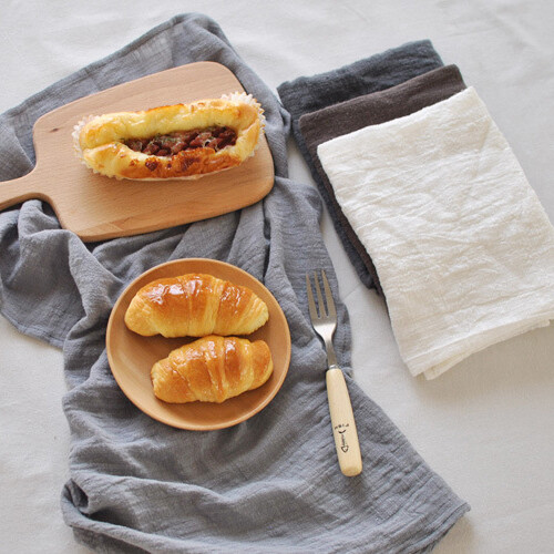 日式简约棉麻素色餐布长方形大号隔热餐垫摄影背景布禅意吸水茶巾